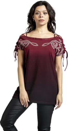 black-premium-by-emp-t-shirt-dip-dye-schn-rung-rot image 7