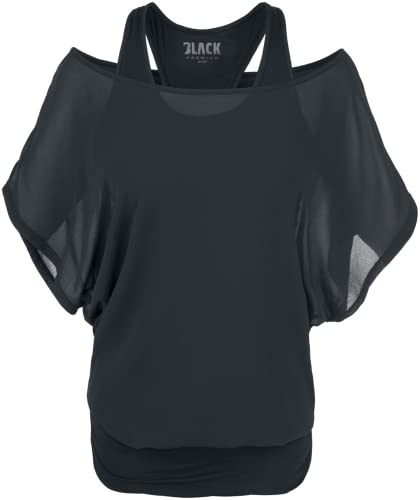 black-premium-by-emp-t-shirt-fledermaus-rmel-damen-schwarz image 8