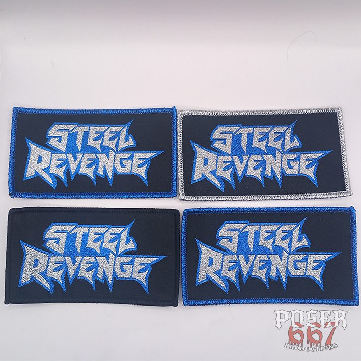 steel-revenge-logo-patch-aufn-her-schwarz-9x5-cm-glitzer image 2