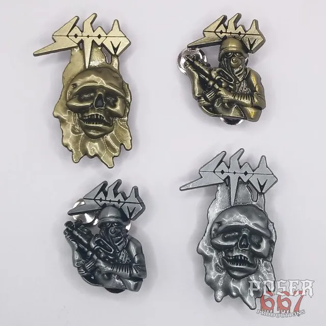 sodom-agent-orange-3d-pin-anstecker-antik-silber-5-cm image 1