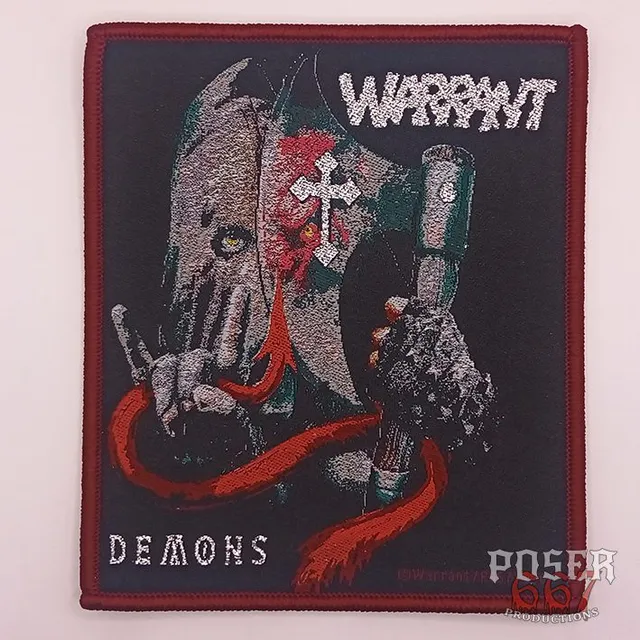 warrant-demons-patch-gewebt-10-5-cm-schwarzer-rand image 1