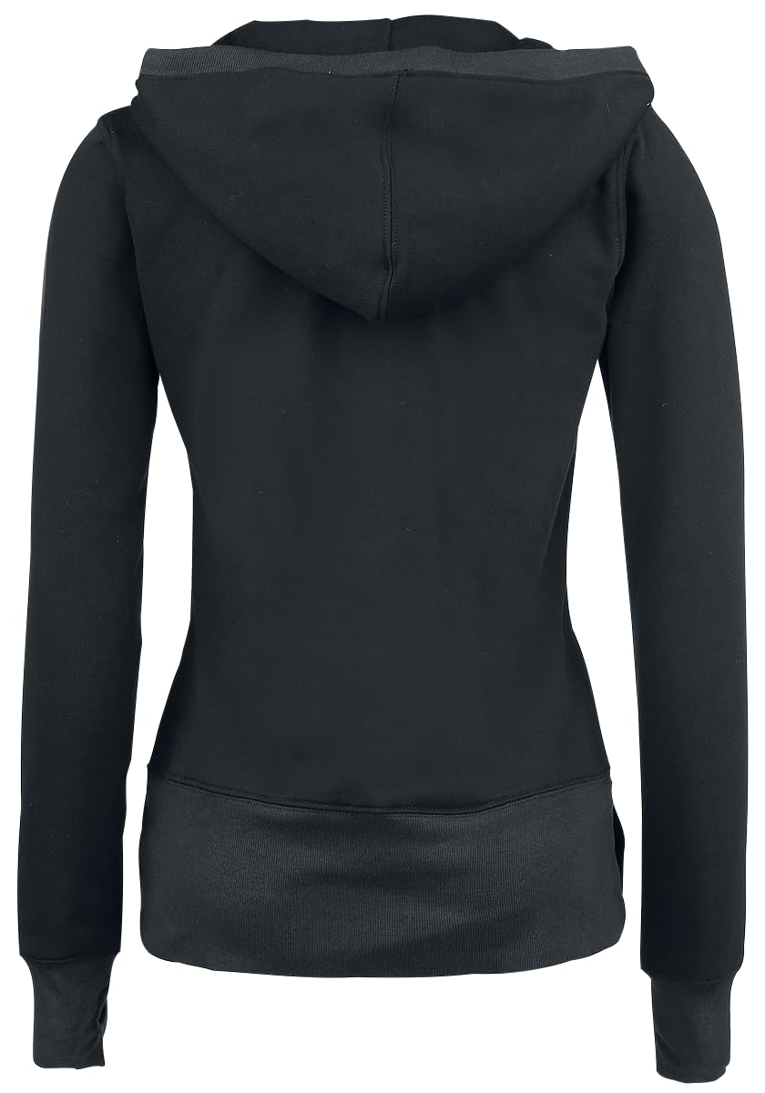 black-premium-damen-hoodie-schwarz-daumenl-cher-l image 3