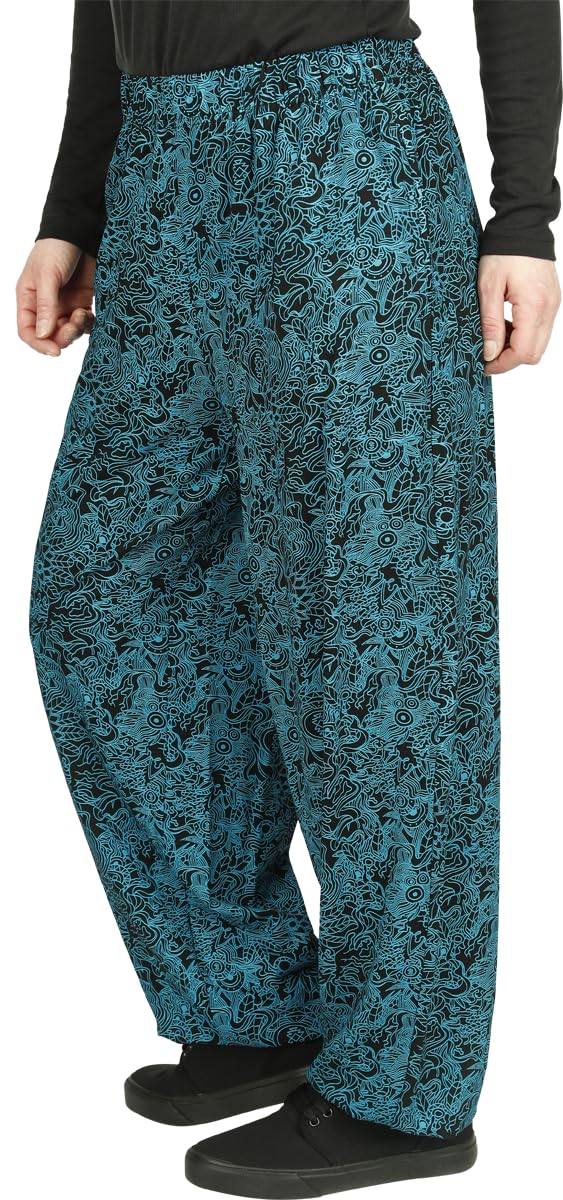 red-by-emp-damen-stoffhose-schwarz-alloverprint-gr-l image 5
