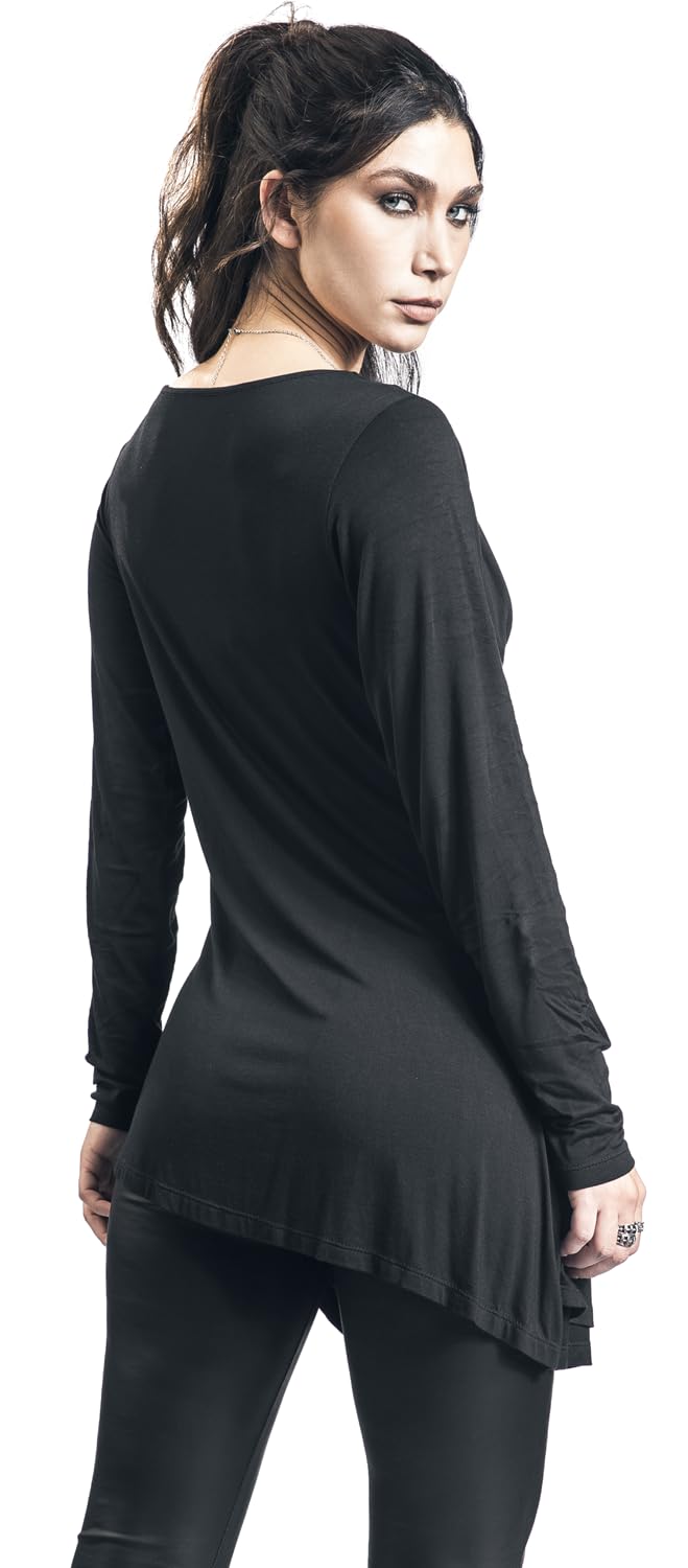 black-premium-by-emp-langarmshirt-schwarz-m-wasserfall image 5