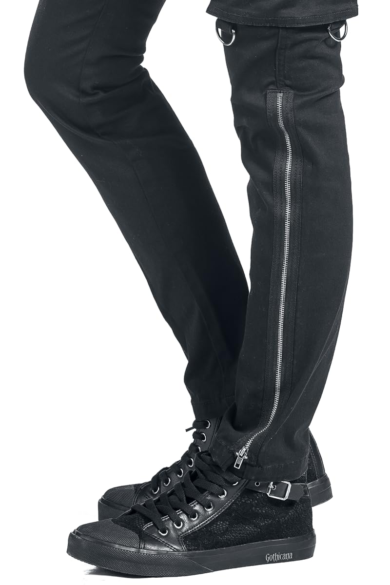 black-premium-by-emp-jeans-damen-schwarz-mit-rei-verschl-ssen-29w-30l image 2