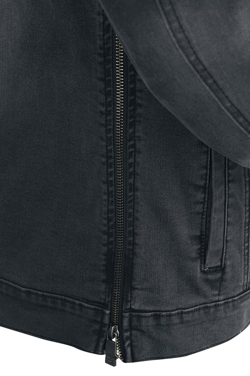 black-premium-by-emp-jacke-brusttaschen-knopfleiste-grau image 5