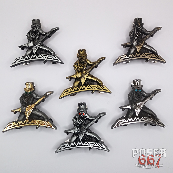 gamma-ray-alive-pin-anstecker-antiksilber-mit-sicherheitsverschluss image 2