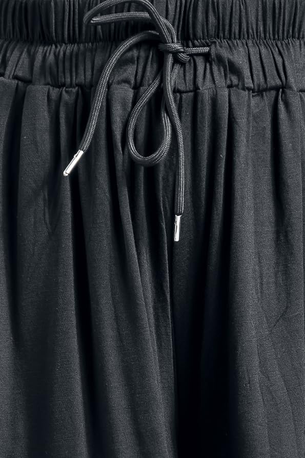 black-premium-by-emp-damen-sweatshorts-schwarz-rock-optik image 8