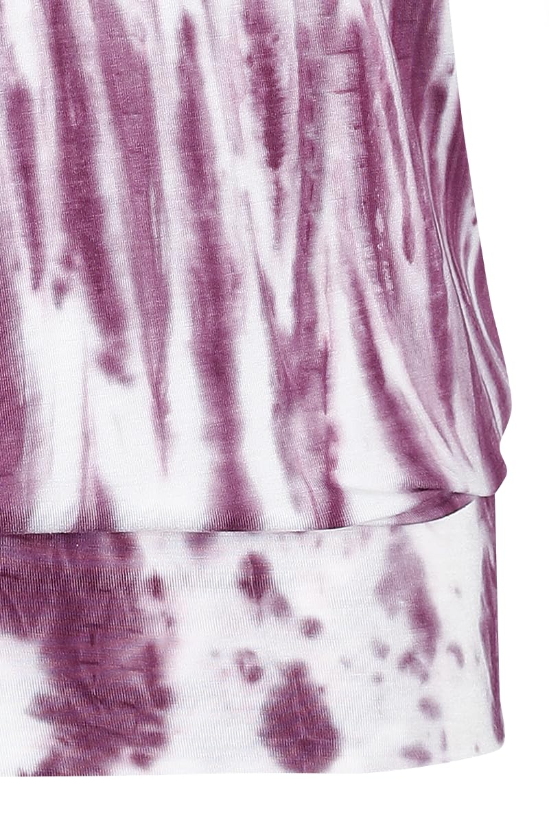 red-by-emp-batik-t-shirt-damen-wei-lila-locker image 5
