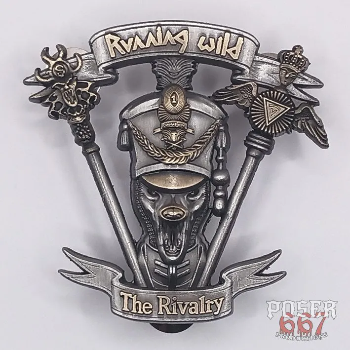 running-wild-the-rivalry-3d-pin-metallpin-antiksilber image 1