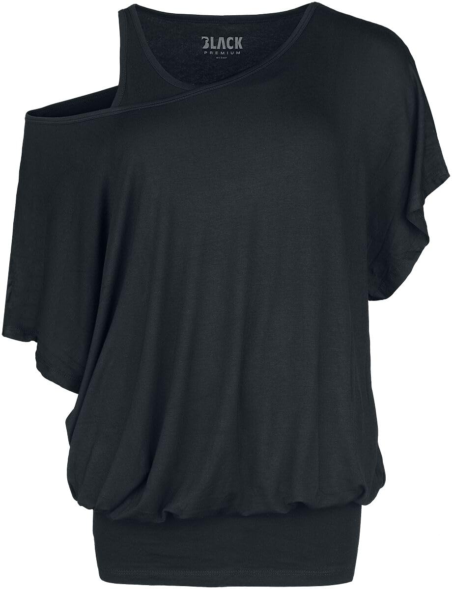 black-premium-by-emp-t-shirt-damen-m-double-layer-grau image 7