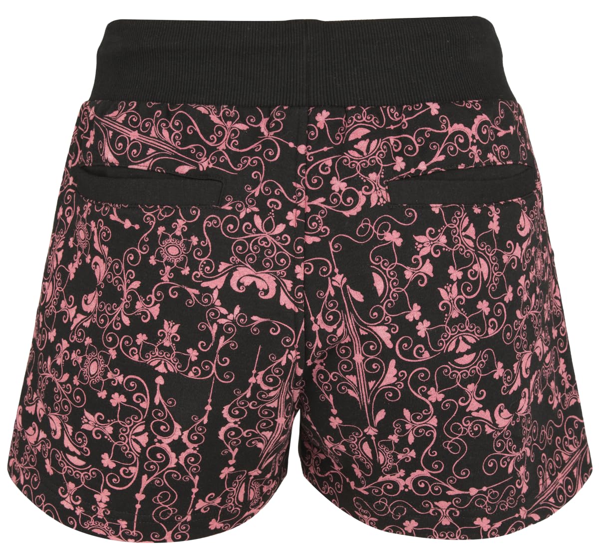 red-by-emp-shorts-damen-schwarz-pink-muster image 3