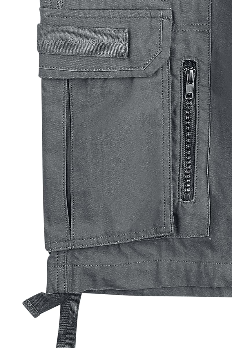 black-premium-army-vintage-shorts-hose-grau-herren image 5