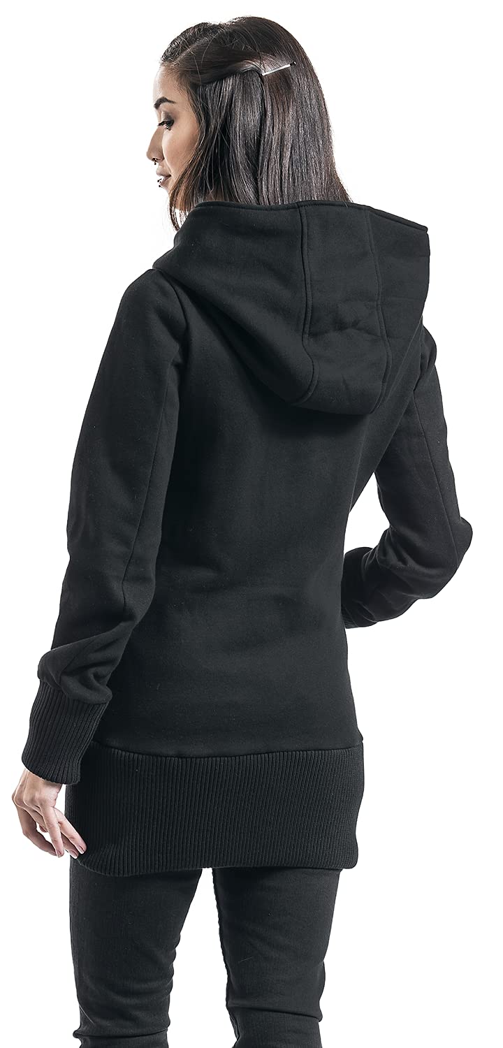 red-by-emp-damen-sweatjacke-schwarz-lang-gr-m-kapuze image 6