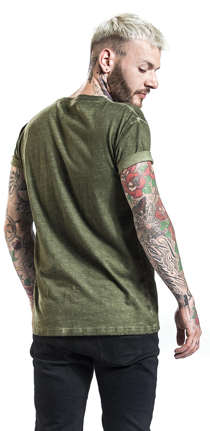 red-by-emp-basic-t-shirt-herren-oliv-gr-n-s image 5