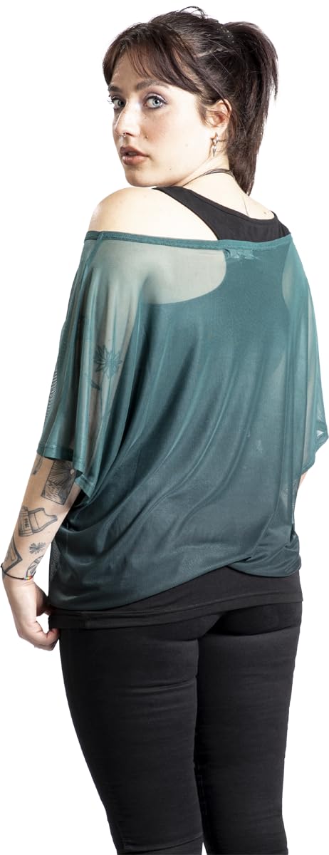 red-by-emp-double-pack-t-shirt-top-schwarz-gr-n-m image 5