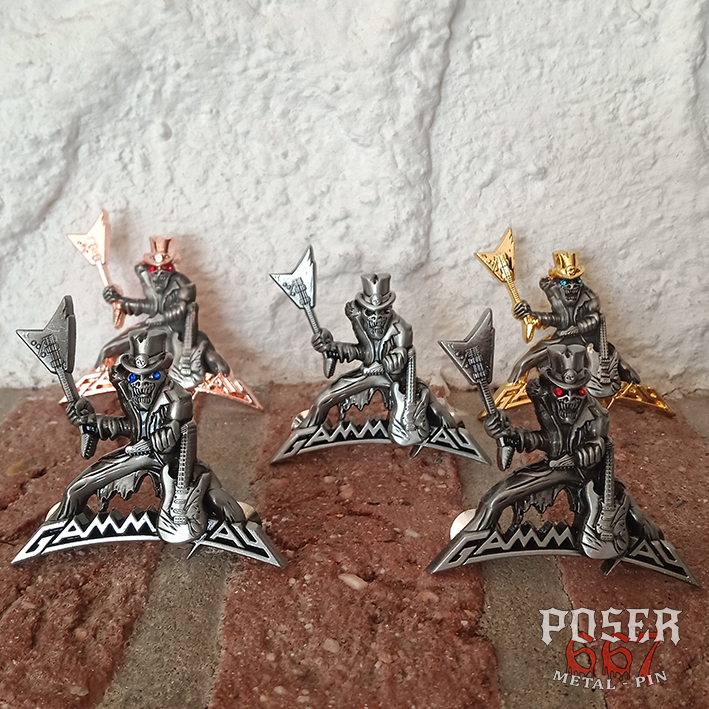 gamma-ray-lust-for-live-pin-fangface-metall-pin-silber image 1