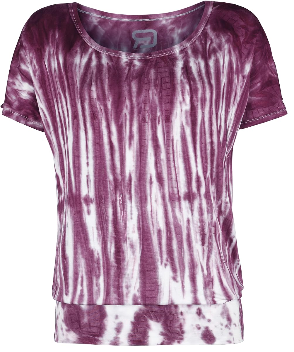 red-by-emp-batik-t-shirt-damen-wei-lila-locker image 4