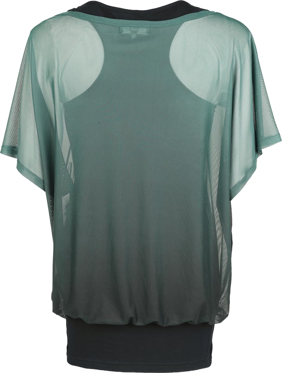 red-by-emp-double-pack-t-shirt-top-schwarz-gr-n-m image 3