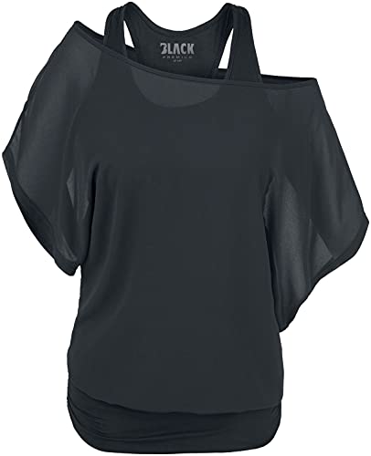 black-premium-by-emp-t-shirt-fledermaus-rmel-damen-schwarz image 6