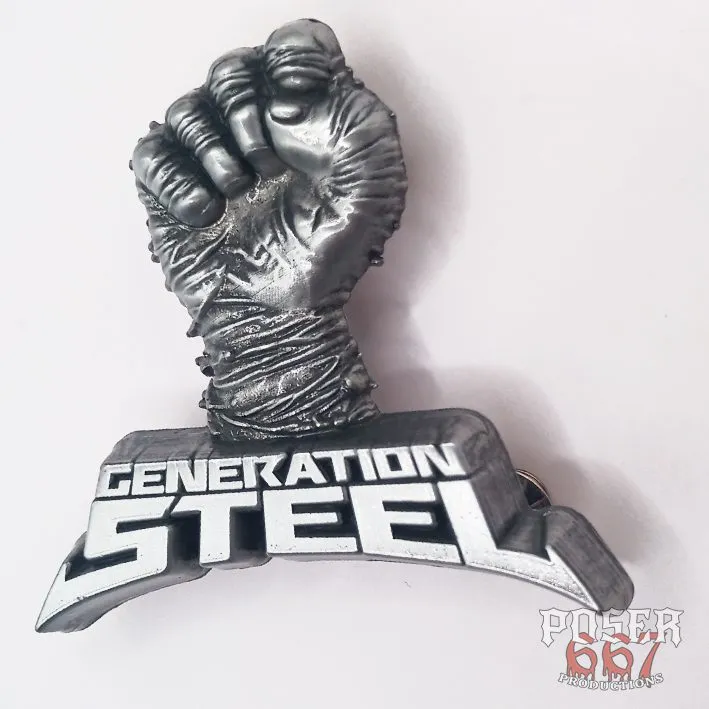 poser667-generation-steel-steelers-fist-3d-pin-silber image 1