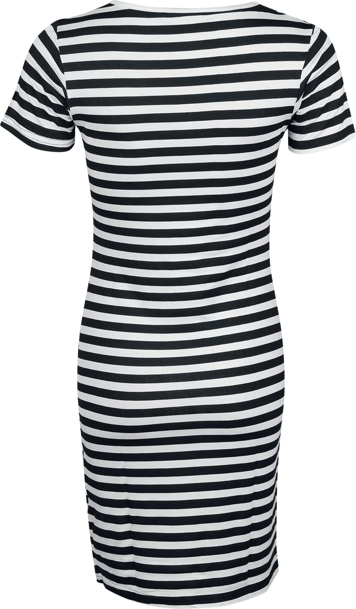 red-by-emp-schwarz-wei-es-cut-out-kleid-kurz-damen image 3