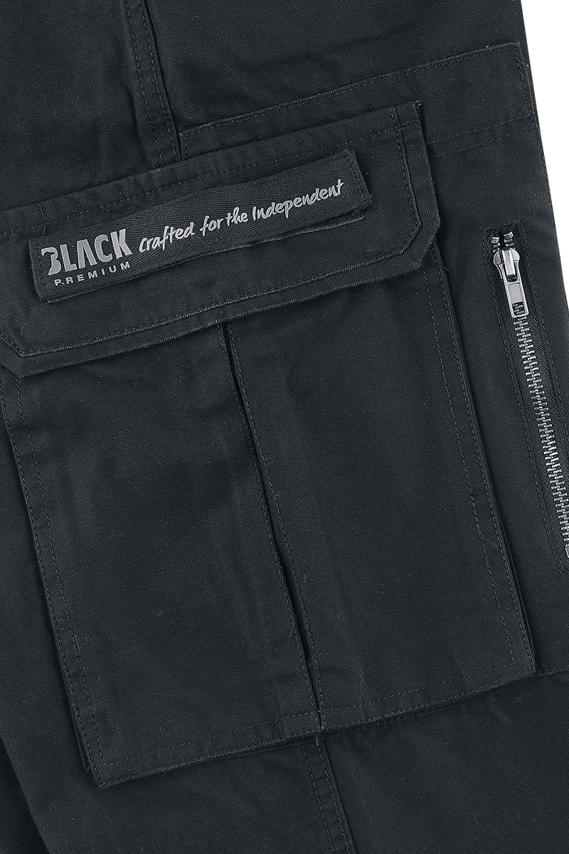 black-premium-army-vintage-cargohose-herren-schwarz-3-4 image 4