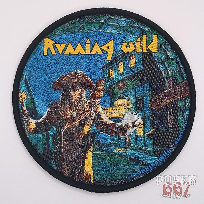 running-wild-port-royal-patch-aufn-her-schwarz-gewebt-9-5-cm image 1