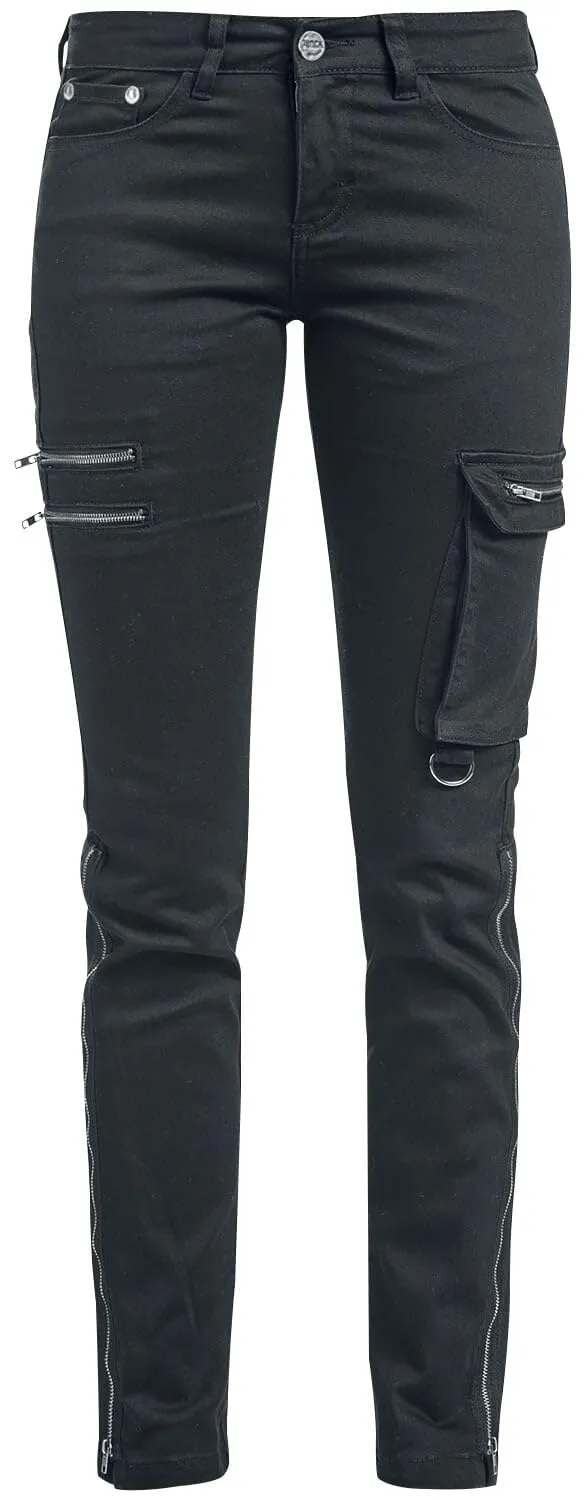 black-premium-by-emp-jeans-damen-schwarz-mit-rei-verschl-ssen-29w-30l image 1