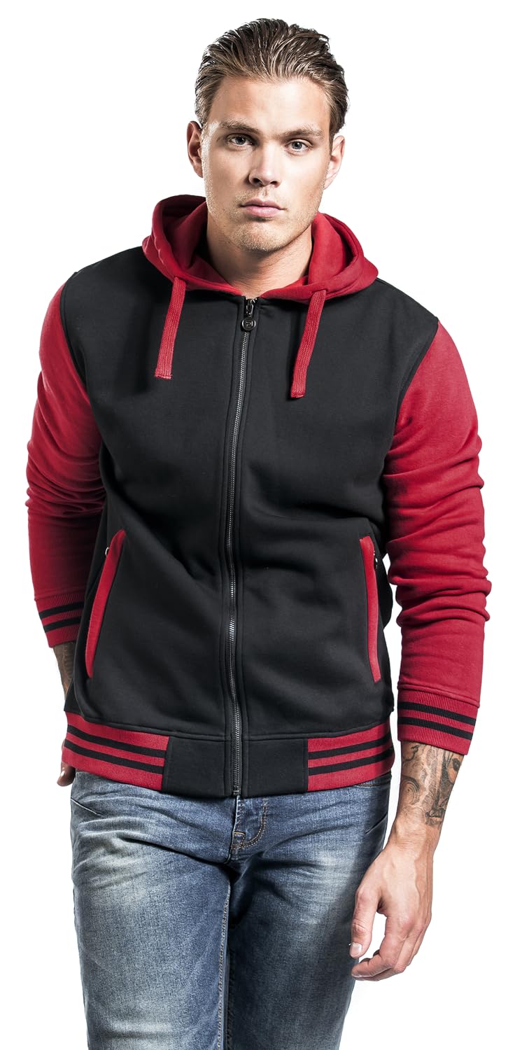 red-by-emp-kapuzenjacke-herren-schwarz-rot-gr-e-m image 2