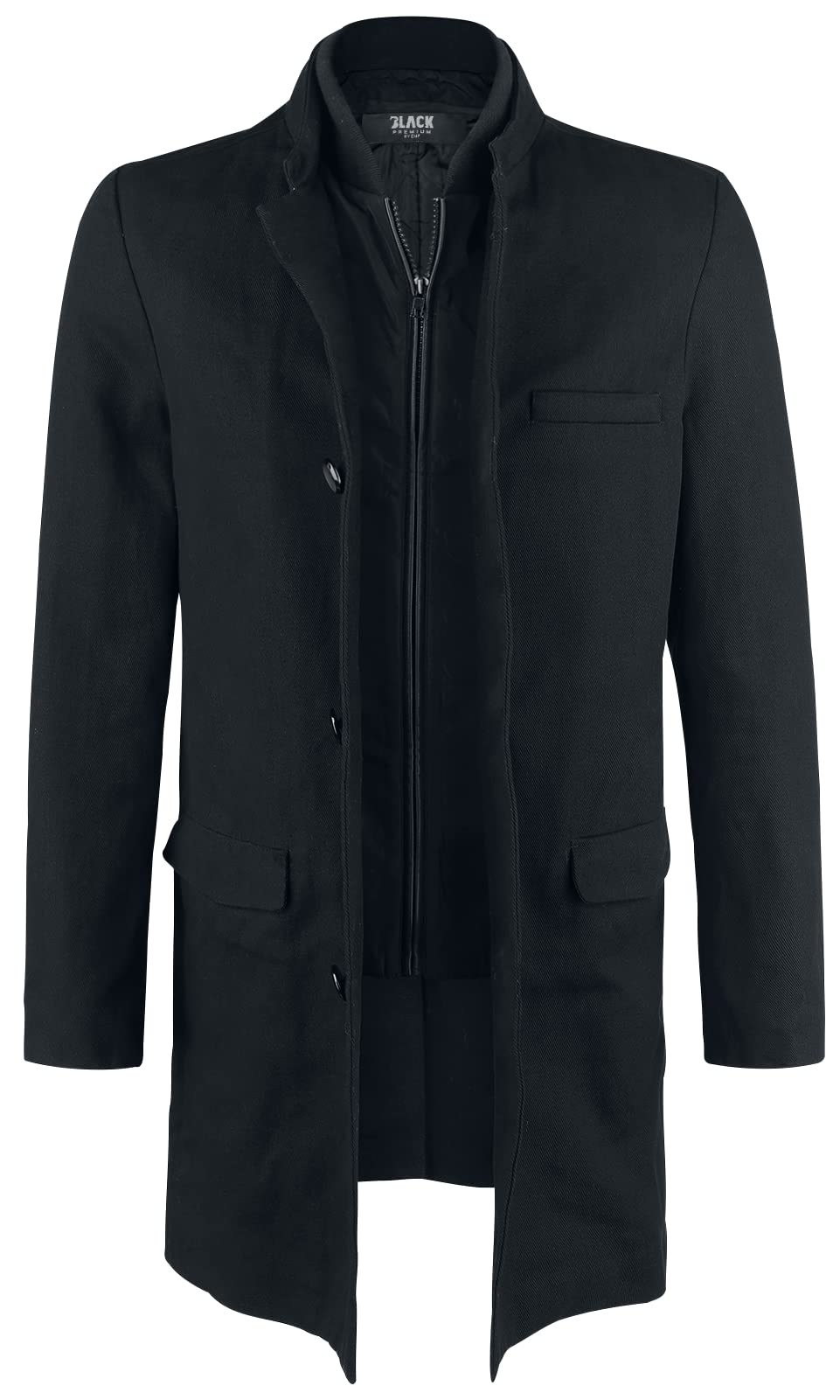 black-premium-kurzmantel-schwarz-stehkragen-gr-e-s image 4