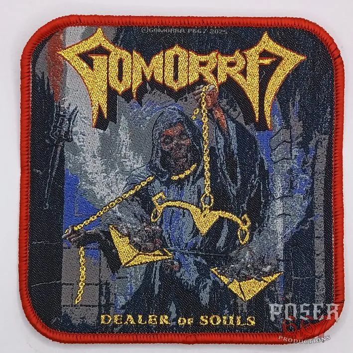 poser667-gomorra-dealer-of-souls-patch-gewebt-schwarzer-rand image 1