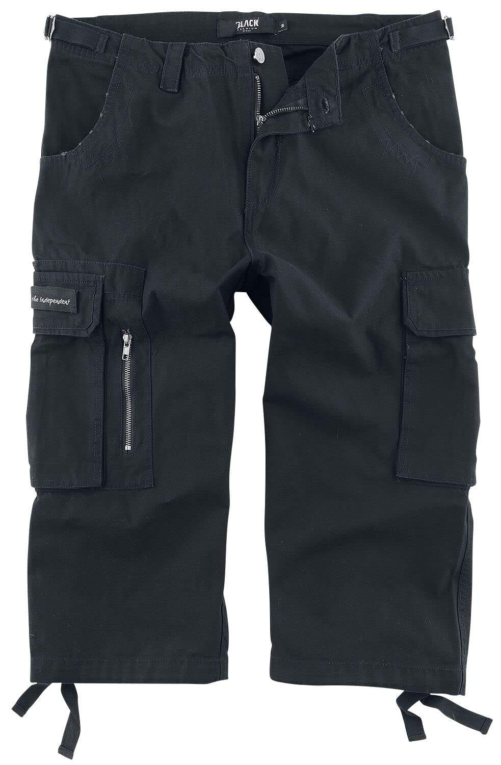 black-premium-army-vintage-cargohose-herren-schwarz-3-4 image 1