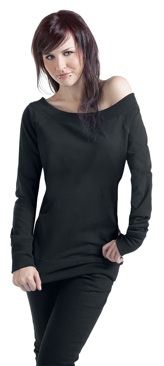 red-by-emp-sweater-damen-schwarz-rippb-ndchen-3xl-basic image 4