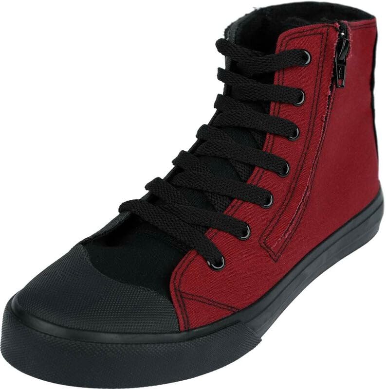 red-by-emp-high-sneaker-unisex-schwarz-rot-rei-verschluss image 1