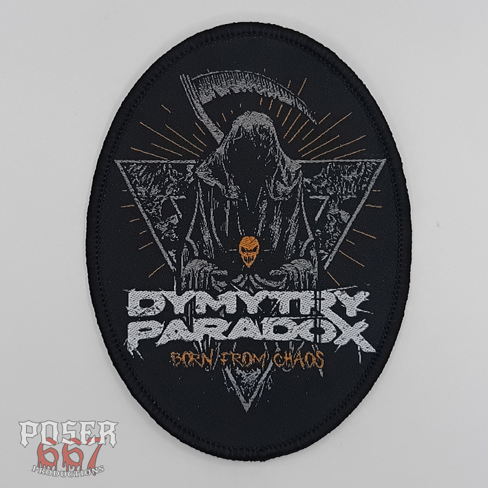 dymytry-paradox-born-from-chaos-patch-oval-10x7-cm image 1
