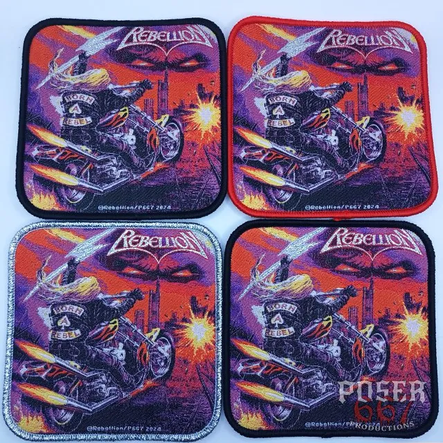 rebellion-born-a-rebel-patch-9-5-cm-schwarzer-rand image 1