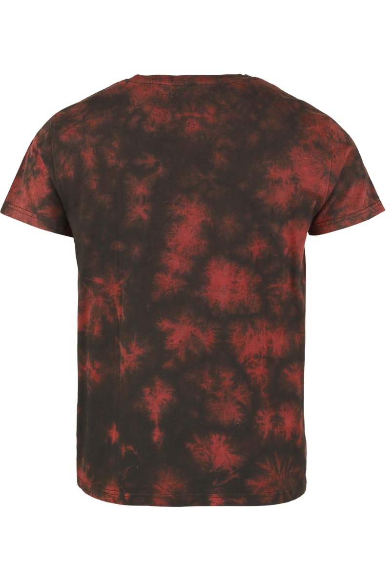 black-premium-batik-t-shirt-schwarz-rot-herren-gr-s image 3