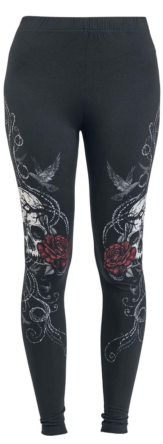 black-premium-by-emp-damen-leggings-schwarz-weiches-material image 1