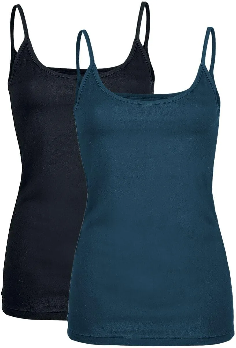black-premium-by-emp-basic-tops-m-2er-schwarz-blau image 1