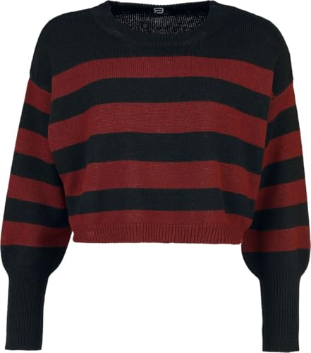 red-by-emp-pullover-damen-strickpullover-schwarz-rot-gr-e-l image 6