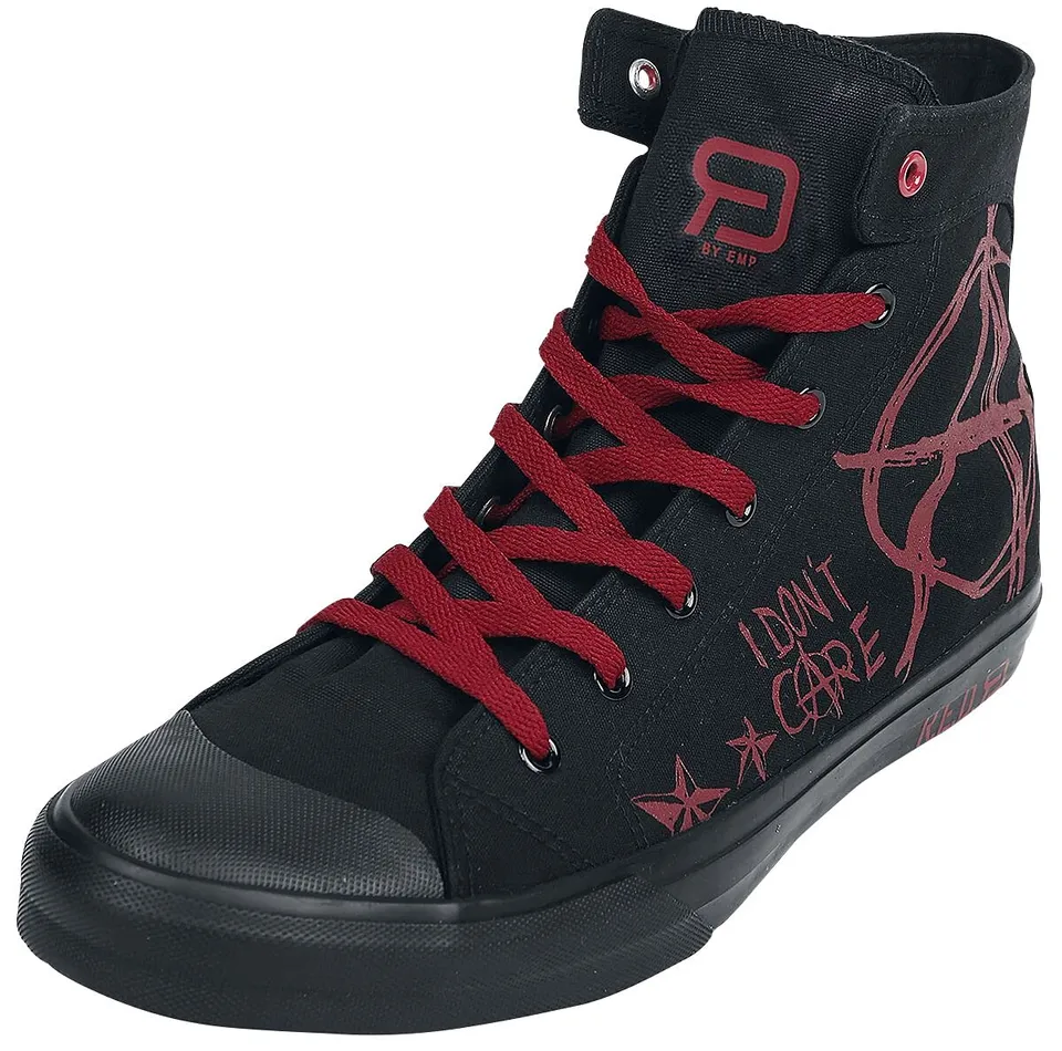 red-by-emp-sneaker-schwarz-rot-mit-print-eu-36 image 1