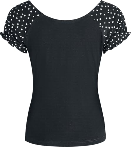 red-by-emp-damen-t-shirt-schwarz-katzen-allover-raglan image 8