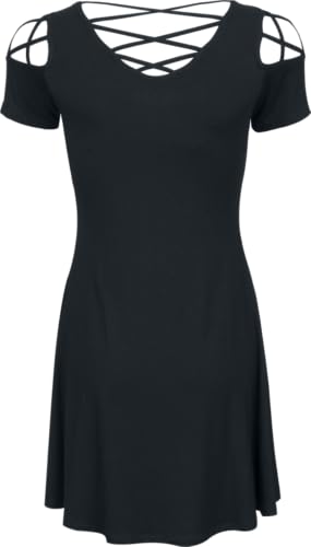 black-premium-by-emp-damen-kleid-schwarz-raben-print-gr-s image 8