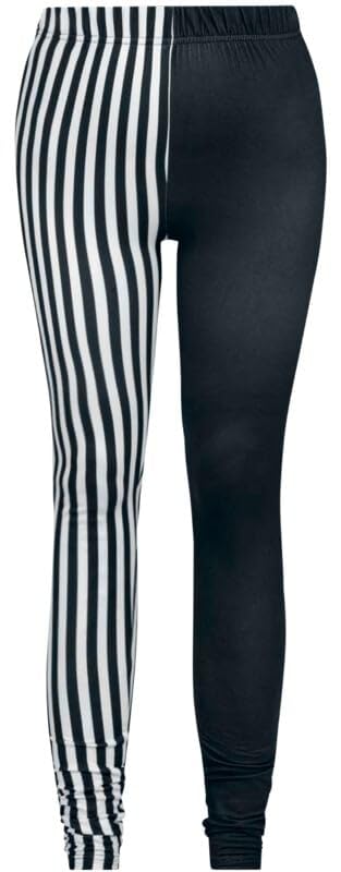 red-by-emp-hosen-damen-streifen-leggings-schwarz-wei-l image 4