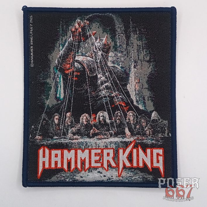 hammer-king-make-metal-royal-again-patch-schwarz-11cm image 1