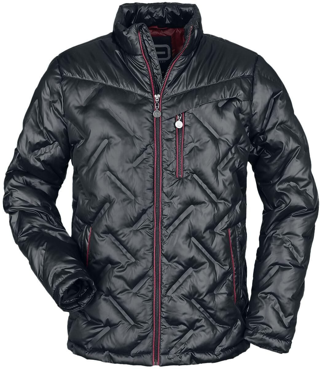 red-by-emp-bergangsjacke-herren-schwarz-stepp-optik image 1
