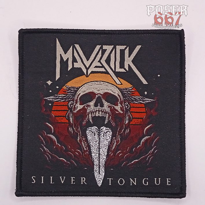 poser667-maverick-silver-tongue-patch-gewebt-9-5-cm image 1