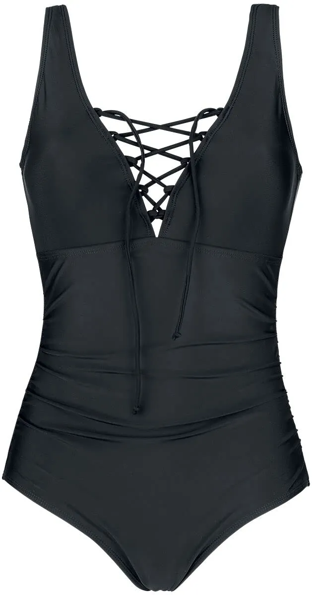 black-premium-badeanzug-schwarz-schn-rung-damen-xxl image 1