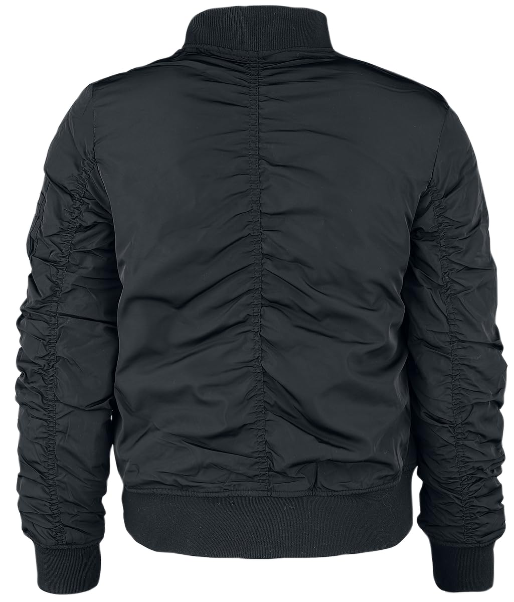 black-premium-by-emp-damen-bomber-jacke-schwarz-streetwear image 3